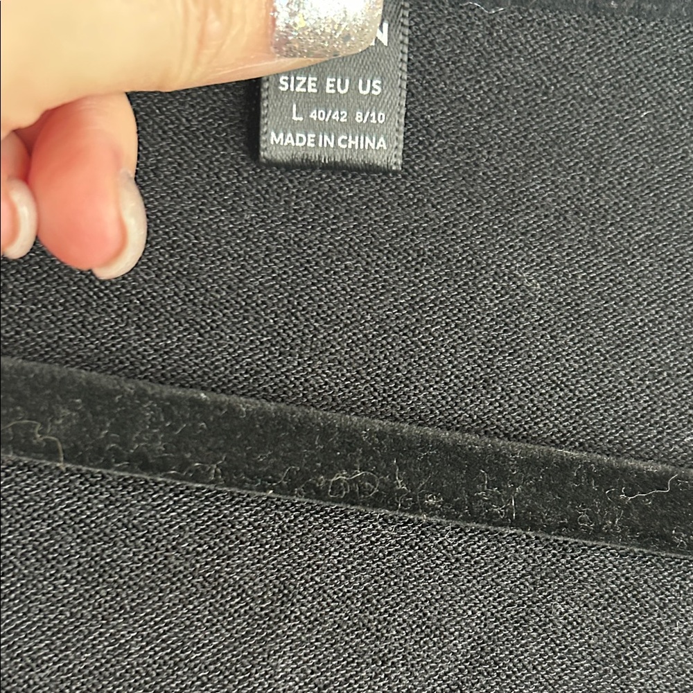 Black Cardigan with Pearl Buttons - Picture 6 of 16